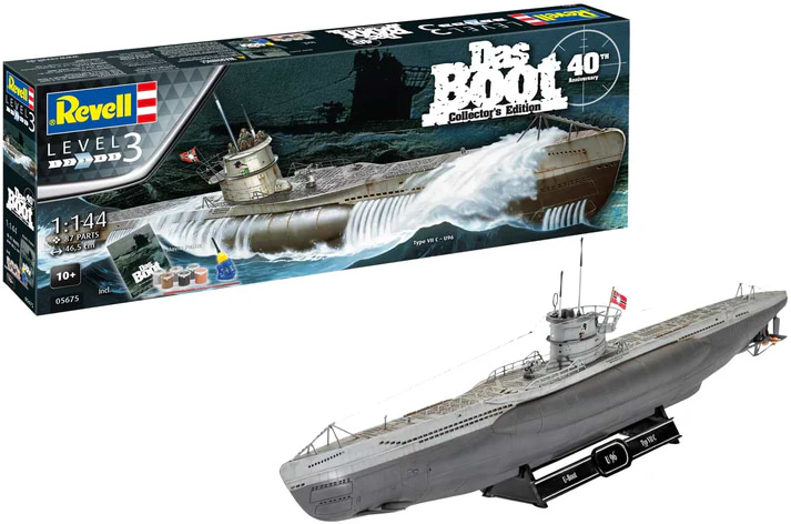 Набір для моделювання техніки Revell набір Підводний човен U96 (Das Boot) рівень 3 масштаб 1:144 (RVL-05675)